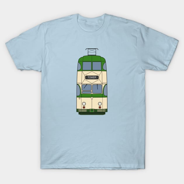 Blackpool Balloon Tram T-Shirt by charlie-care